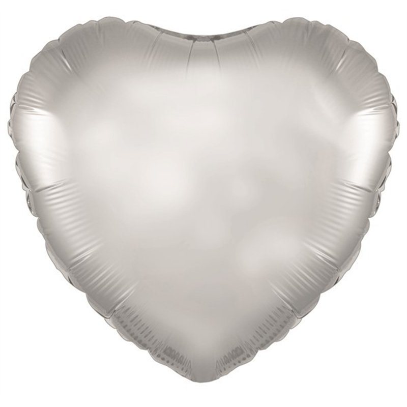 18IN SILVER HEART FOIL BALLOON