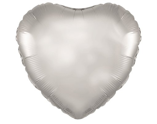 18IN SILVER HEART FOIL BALLOON
