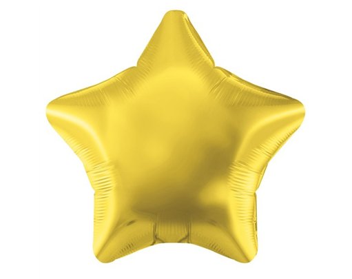 19IN GOLD STAR FOIL BALLOON