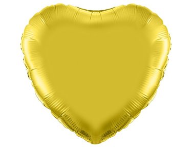 18IN GOLD HEART FOIL BALLOON