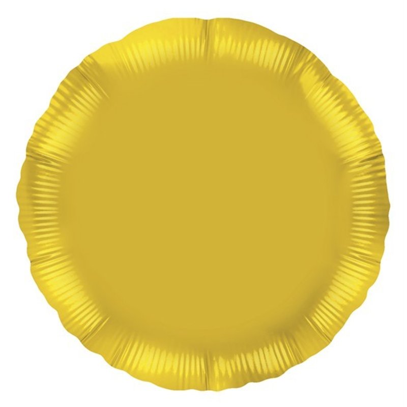 18IN GOLD ROUND FOIL BALLOON