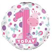 18IN 1ST B/DAY GIRL FOIL BALLOON