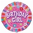 18IN B/DAY GIRL FOIL BALLOON