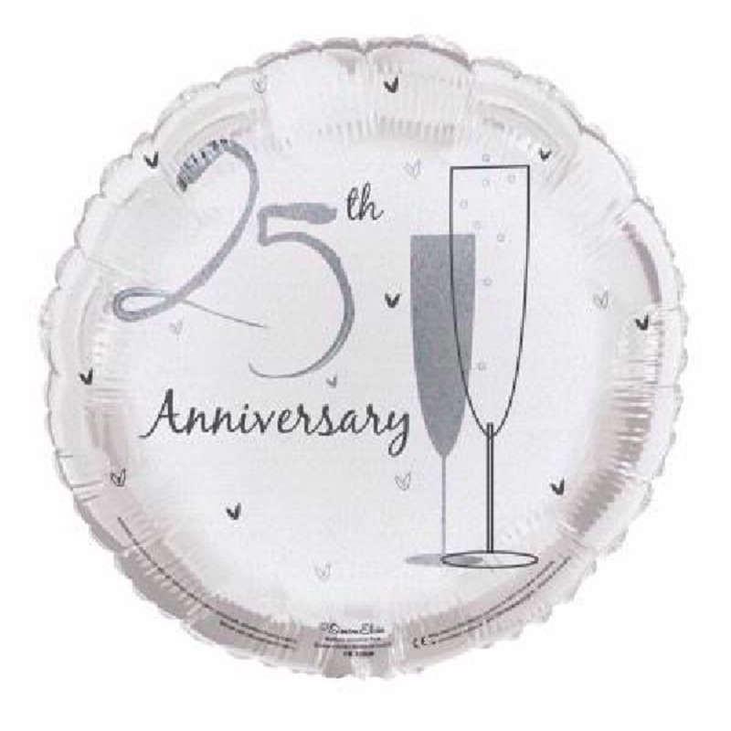 18IN 25TH ANNIVERSARY FOIL BALLOON