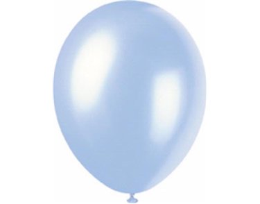 (8) 12IN SKY BLUE PEARLISED BALLOONS