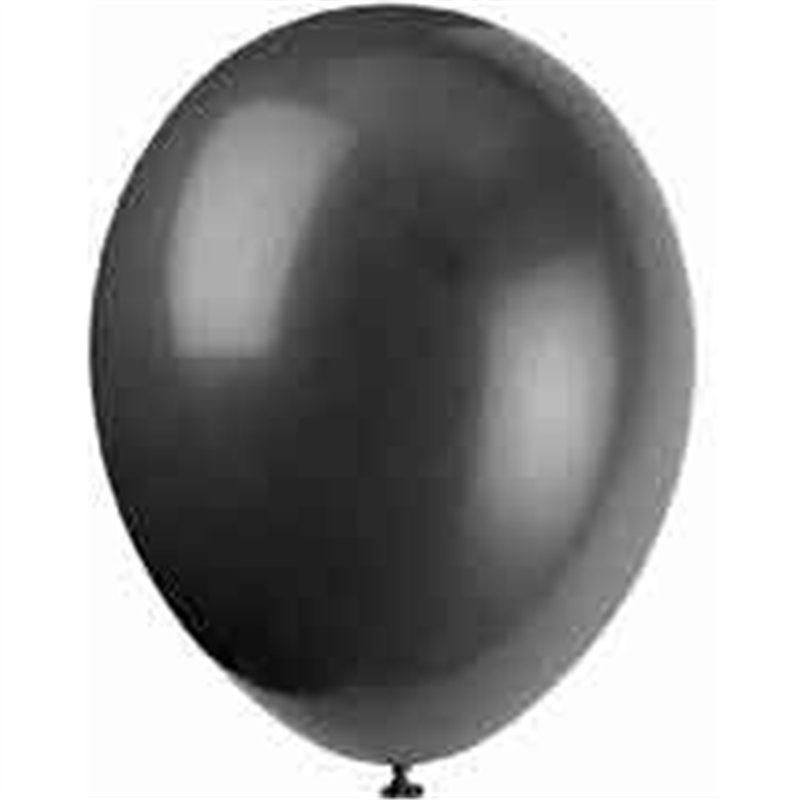(10) 12IN PHANTOM BLACK  BALLOONS