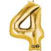 GOLD NO. 4 SUPERSHAPE FOIL BALLOON