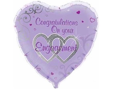 18IN ENGAGEMENT CONGRATS FOIL