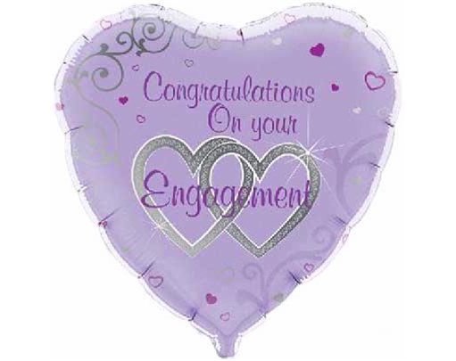 18IN ENGAGEMENT CONGRATS FOIL