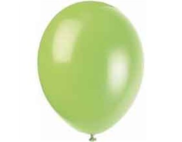 (10) 12IN NEON LIME BALLOONS