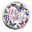 18IN HAPPY BIRTHDAY BUTTERFLY FOIL