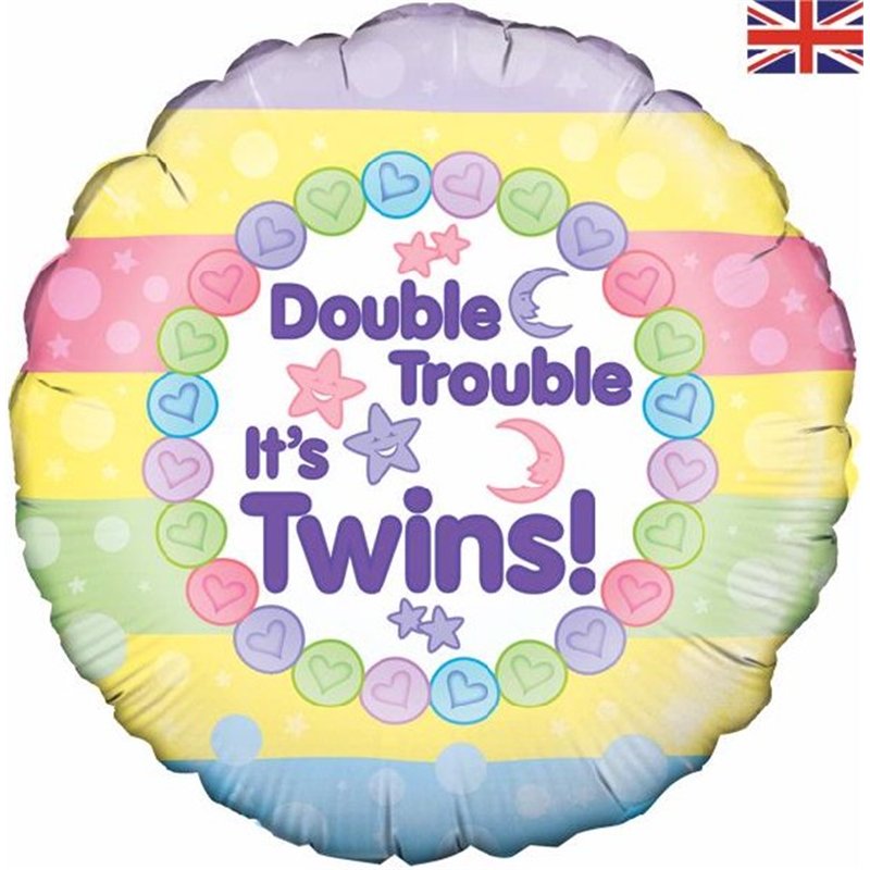 18IN ITS TWINS FOIL BALLOON