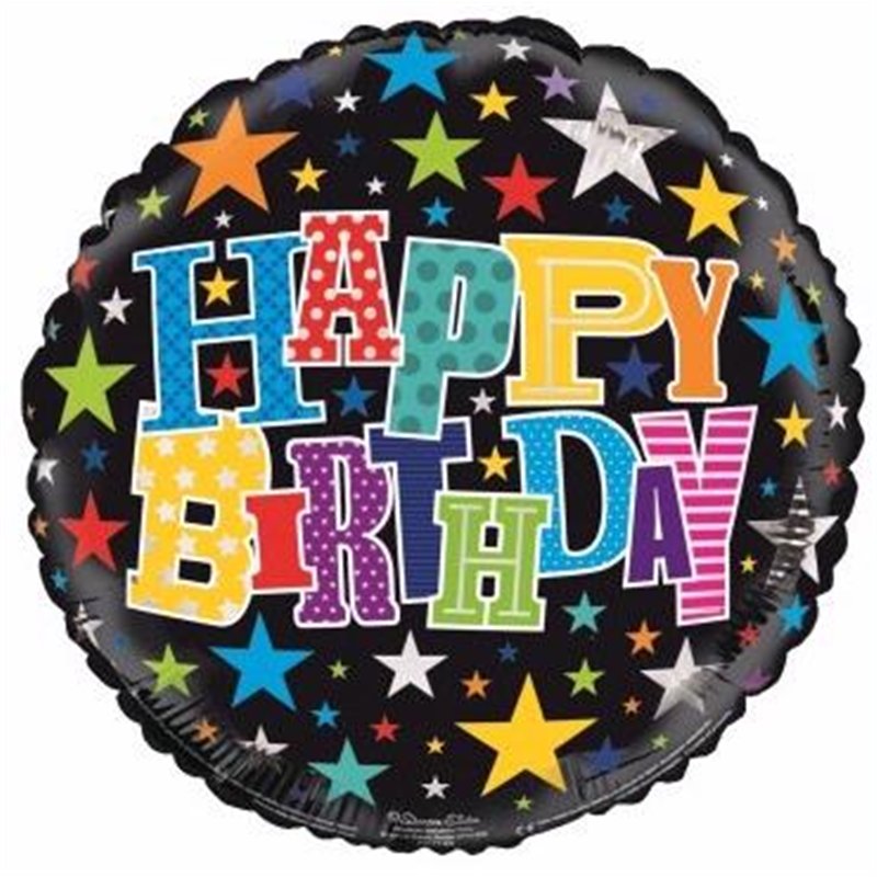 18IN B/DAY MALE FOIL BALLOON