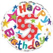 18IN AGE 5 UNISEX FOIL BALLOON