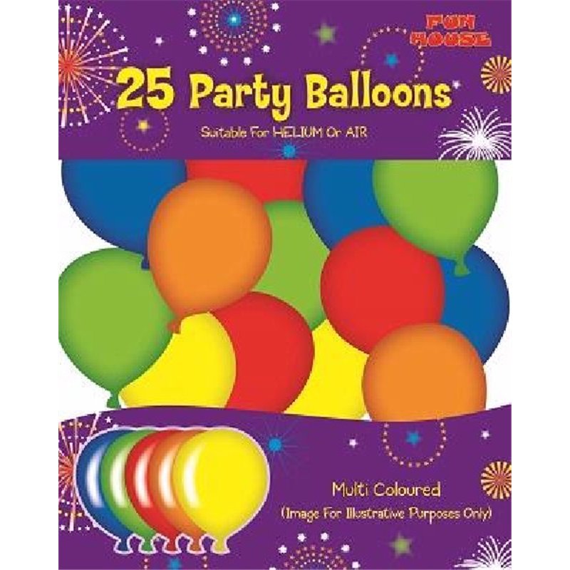 (25) MULTI PARTY BALLOONS  6S