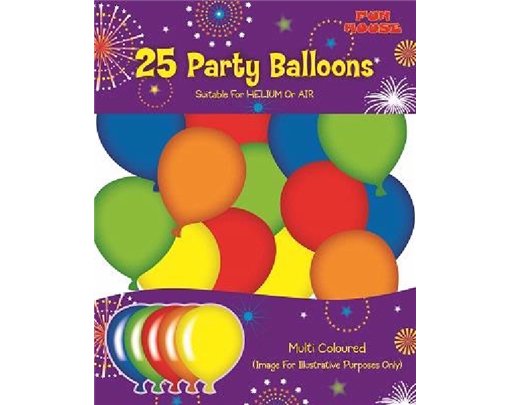(25) MULTI PARTY BALLOONS  6S