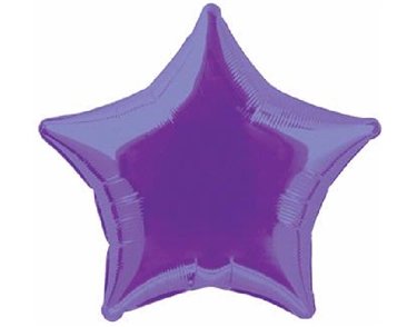20in PURPLE STAR FOIL BALLOON