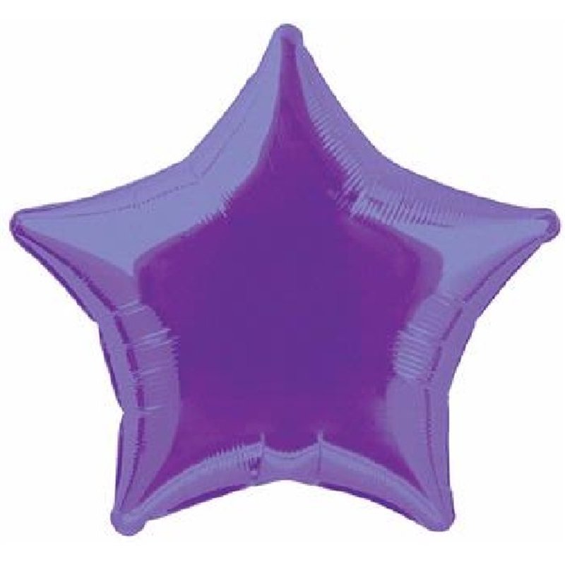 20in PURPLE STAR FOIL BALLOON