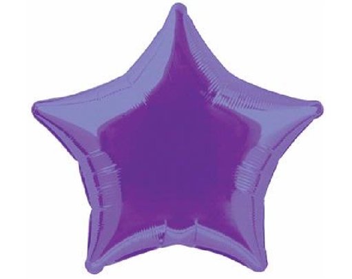 20in PURPLE STAR FOIL BALLOON