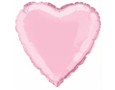 PASTEL PINK HEART 18IN FOIL BALLOON
