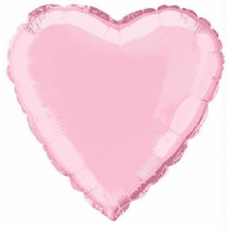 PASTEL PINK HEART 18IN FOIL BALLOON