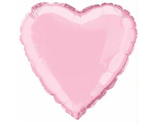 PASTEL PINK HEART 18IN FOIL BALLOON