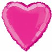 HOT PINK HEART 18IN FOIL BALLOON