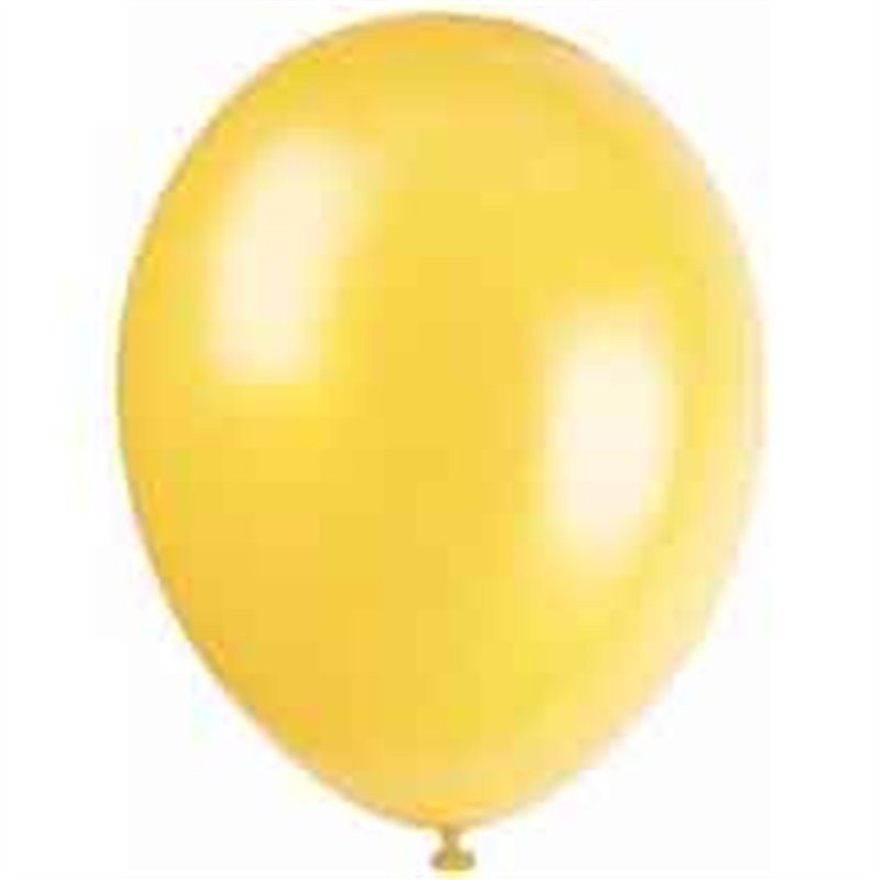 (10) 12IN LEMON YELLOW BALLOONS