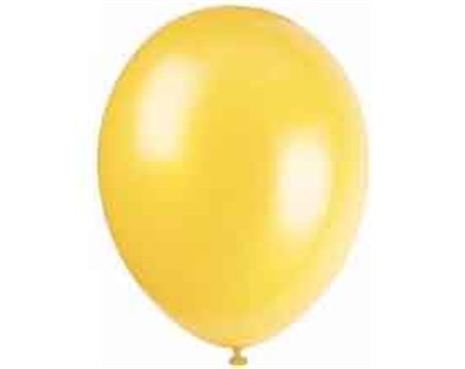 (10) 12IN LEMON YELLOW BALLOONS
