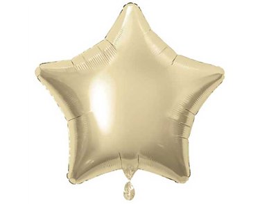 20in WHITE GOLD STAR FOIL BALLOON