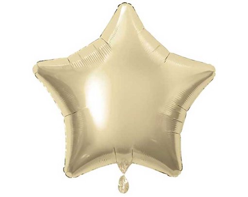 20in WHITE GOLD STAR FOIL BALLOON