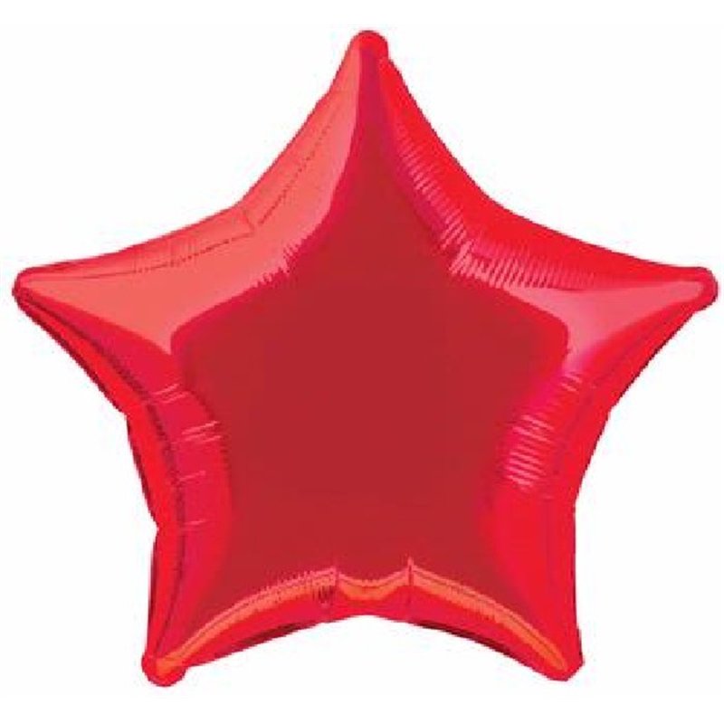 20in RED STAR FOIL BALLOON