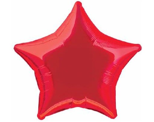 20in RED STAR FOIL BALLOON