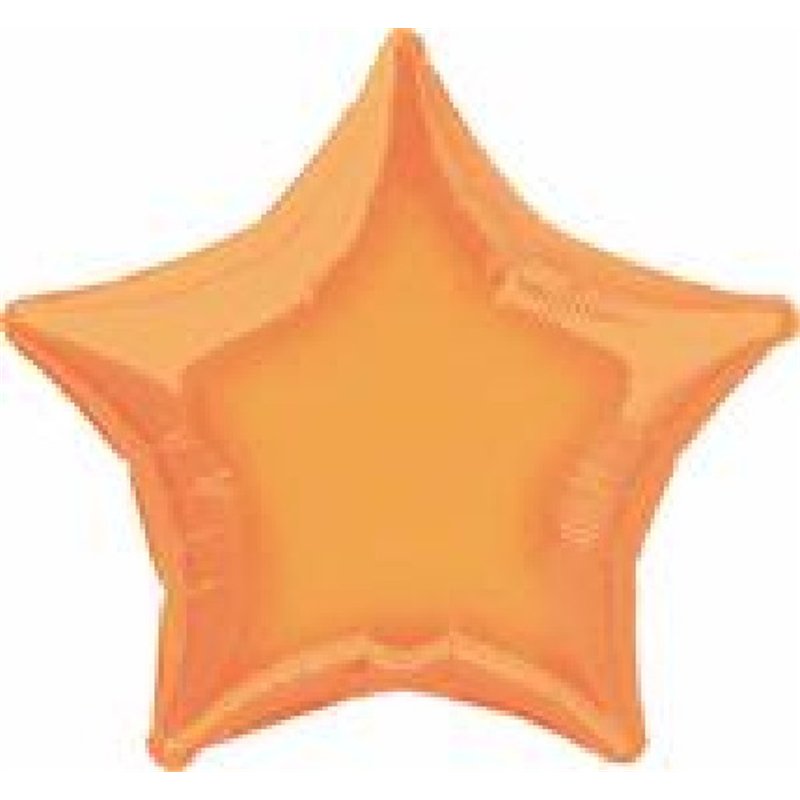 STAR ORANGE 19IN FOIL BALLOON