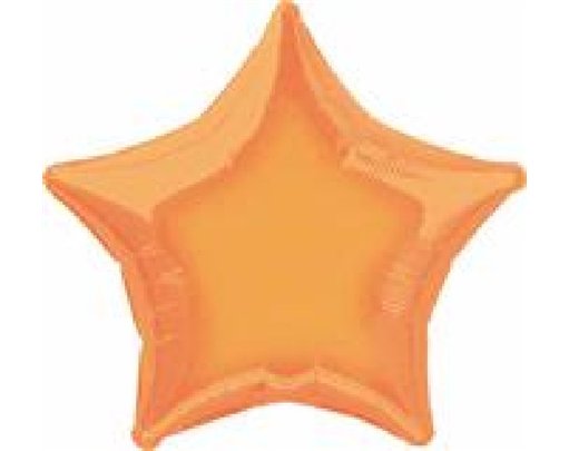 STAR ORANGE 19IN FOIL BALLOON