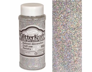 100G HOLO SILVER KRAFT FINE GLITTER