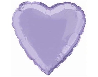 LAVENDAR HEART 18IN FOIL BALLOON
