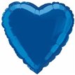 ROYAL BLUE HEART 18IN FOIL BALLOON