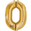 GOLD NO. 0 SUPERSHAPE FOIL BALLOON