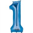 BLUE NO. 1 SUPERSHAPE FOIL BALLOON