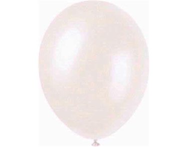 (8) IRIDESCENT WHITE PEARLISED BALLOONS