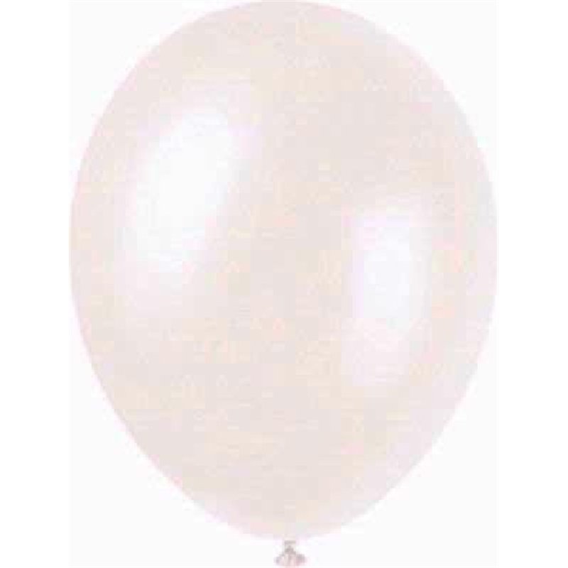 (8) IRIDESCENT WHITE PEARLISED BALLOONS