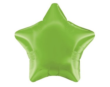 19IN LIME GREEN STAR FOIL BALLOON