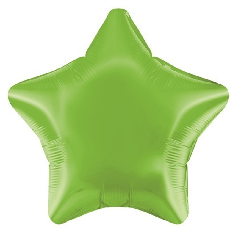 19IN LIME GREEN STAR FOIL BALLOON
