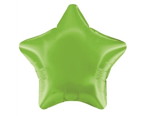 19IN LIME GREEN STAR FOIL BALLOON