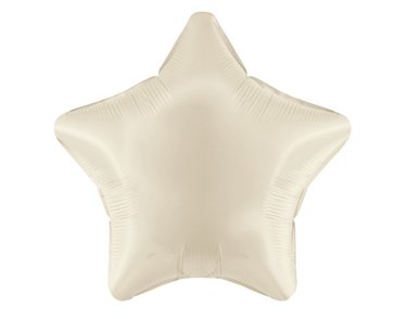 19IN IVORY STAR FOIL BALLOON