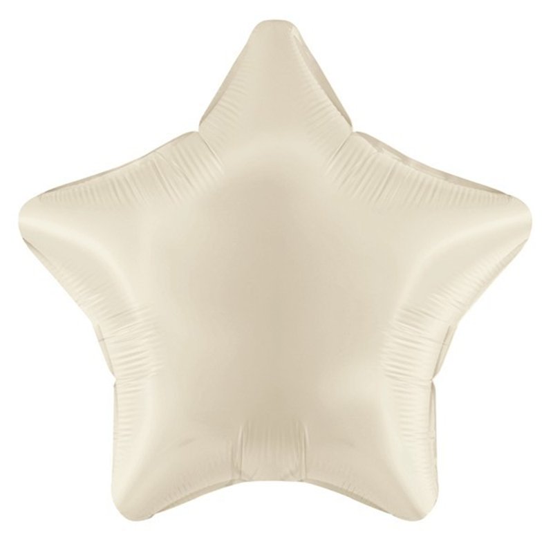19IN IVORY STAR FOIL BALLOON