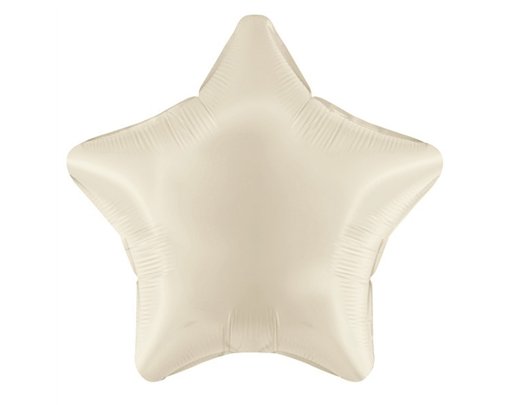 19IN IVORY STAR FOIL BALLOON