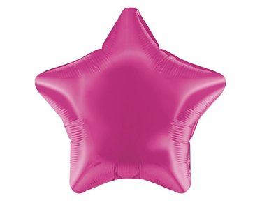 19IN FUCHSIA STAR FOIL BALLOON