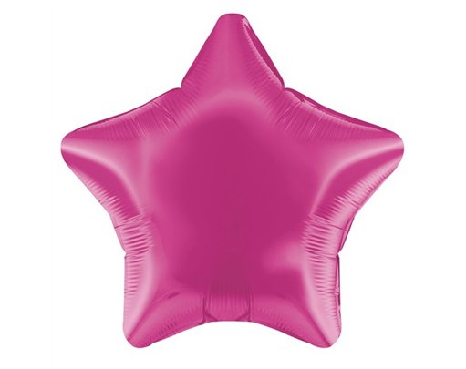 19IN FUCHSIA STAR FOIL BALLOON